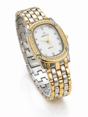 Gold and Silver Bracelet Watch